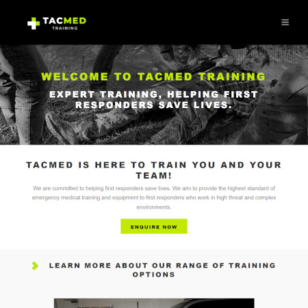 TacMed Website image